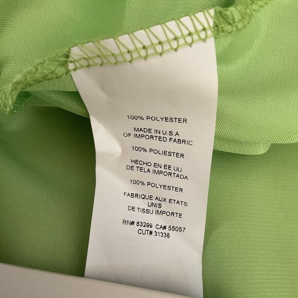 Nicole Miller Lime Green Tank Top Silky, Size XS NWT - Picture 13 of 14
